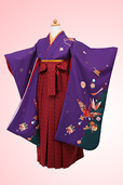 紫折り鶴