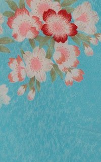 パステルブルー刺繍